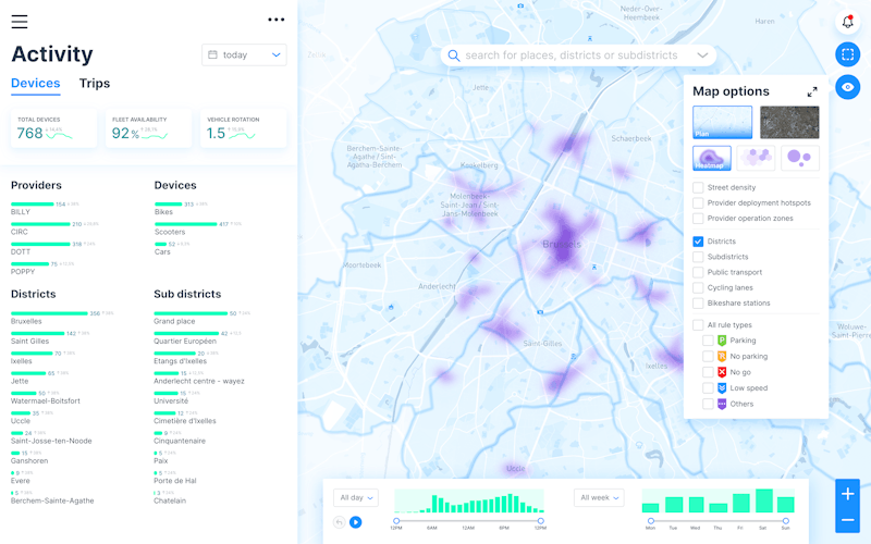 Vianova Mobilitätsdatenplattform für Städte