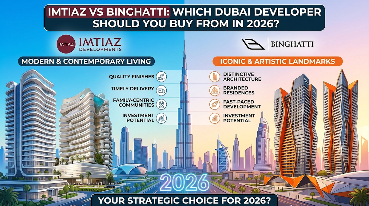 Imtiaz vs Binghatti: Which Dubai Developer Should You Buy From in 2026?