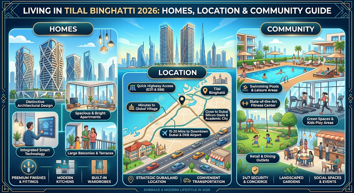 Living in Tilal Binghatti 2026: Homes, Location & Community Guide