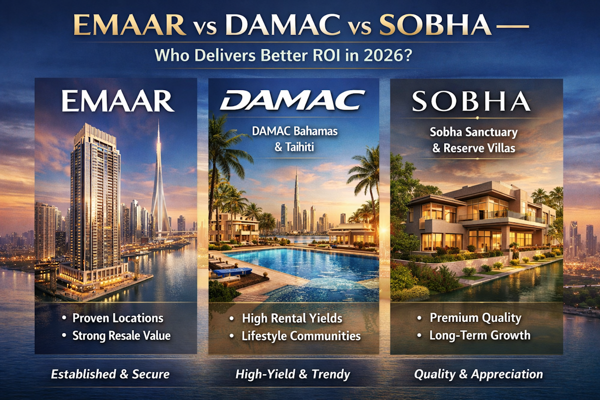 EMAAR vs DAMAC vs SOBHA