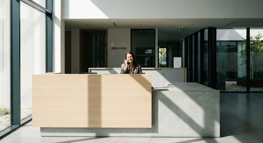 La photographie d'un accueil téléphonique