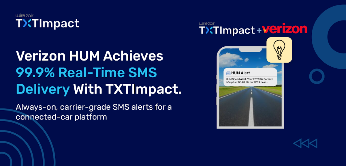 How Verizon HUM Achieves 99.9% Real-Time SMS Delivery With TXTImpact.