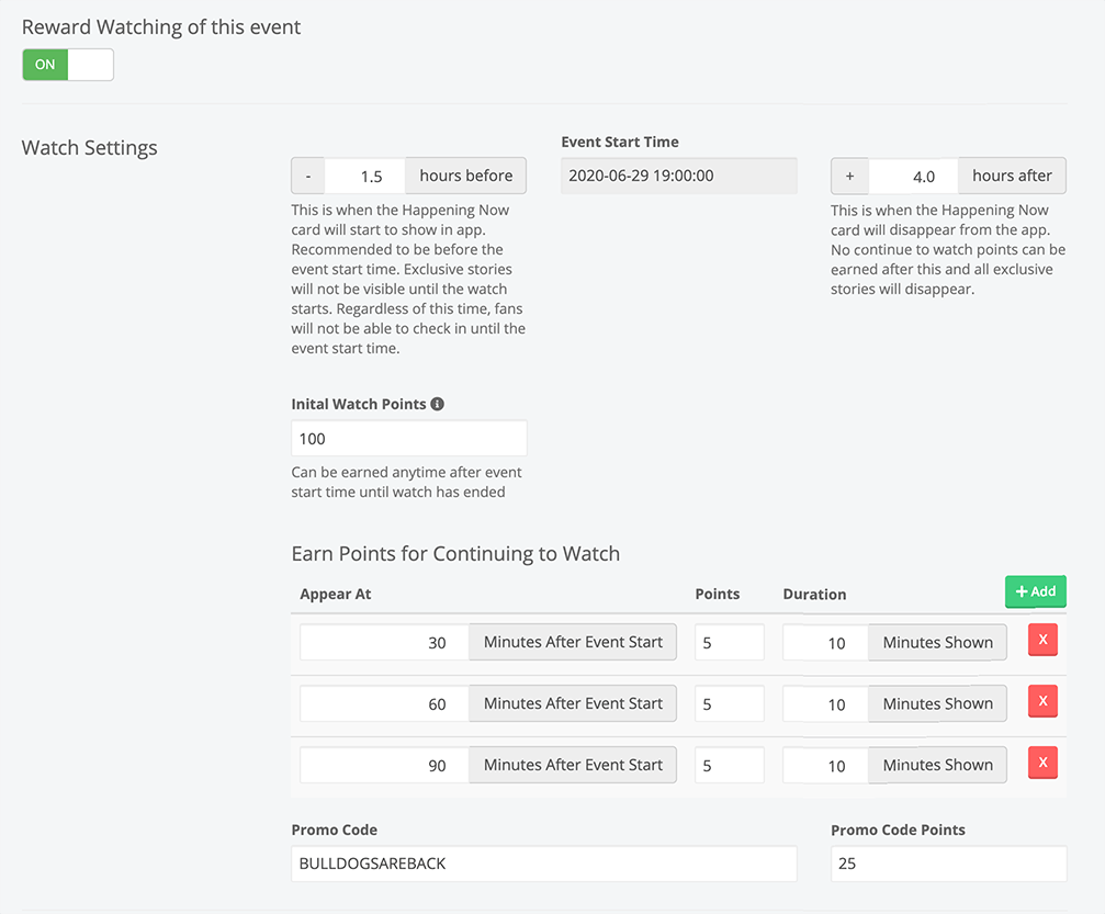 Setting up Watch Points