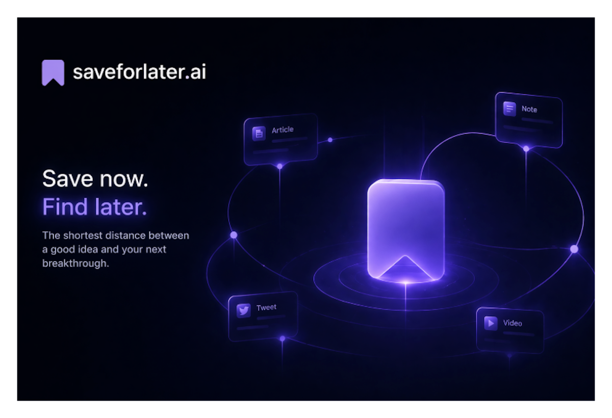 Save Now, Find Later.