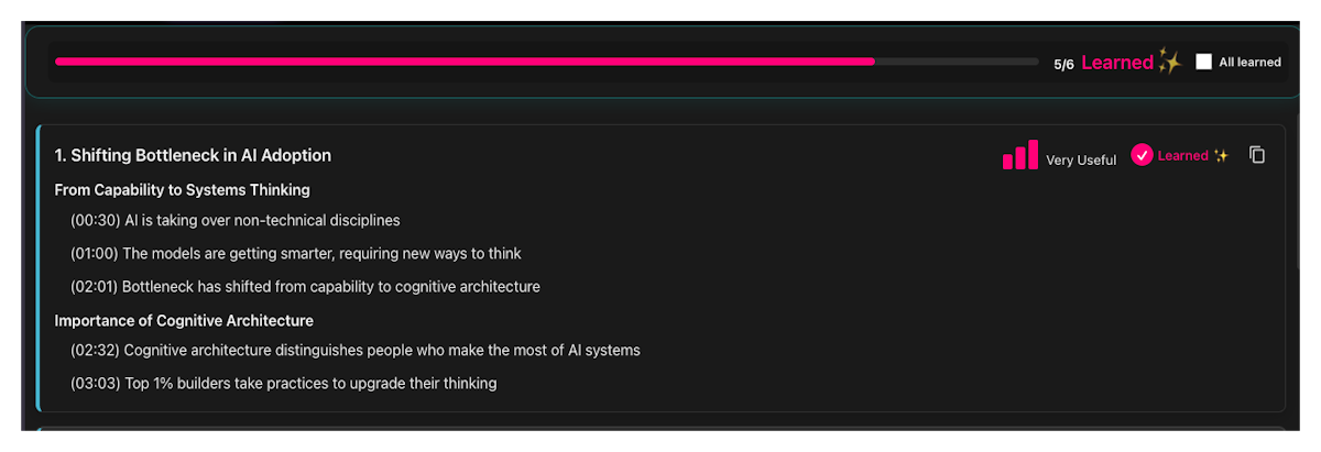 Not All Insights Are Equal. Signal Marking Teaches SaveForLater.ai Which Ones Matter to You.