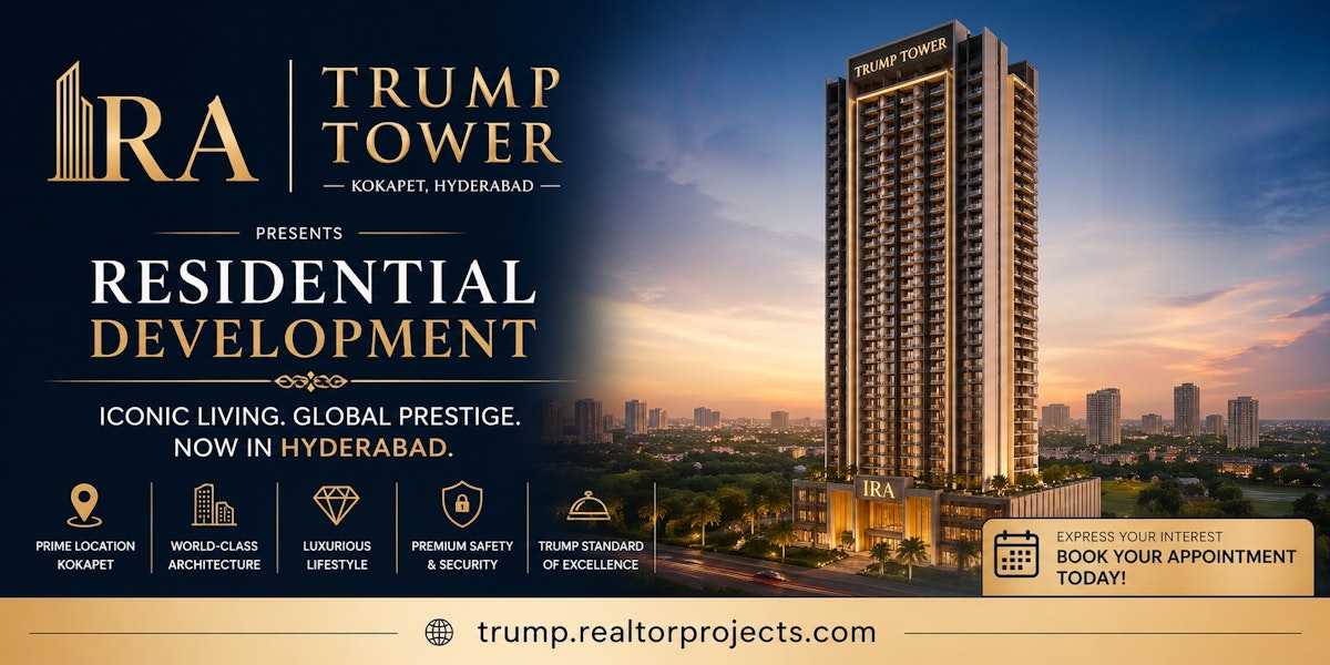 IRA Trump Tower Kokapet Hyderabad – Redefining Luxury Living and Commercial Excellence