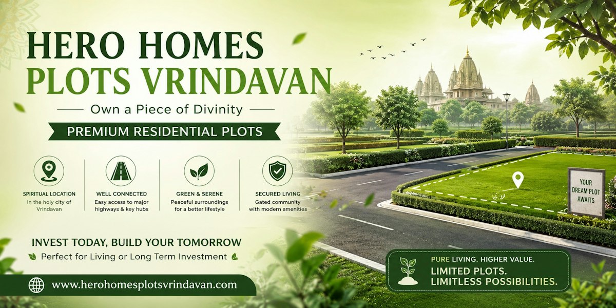 Hero Homes Plots Vrindavan – Premium Residential Plots for a Serene Lifestyle