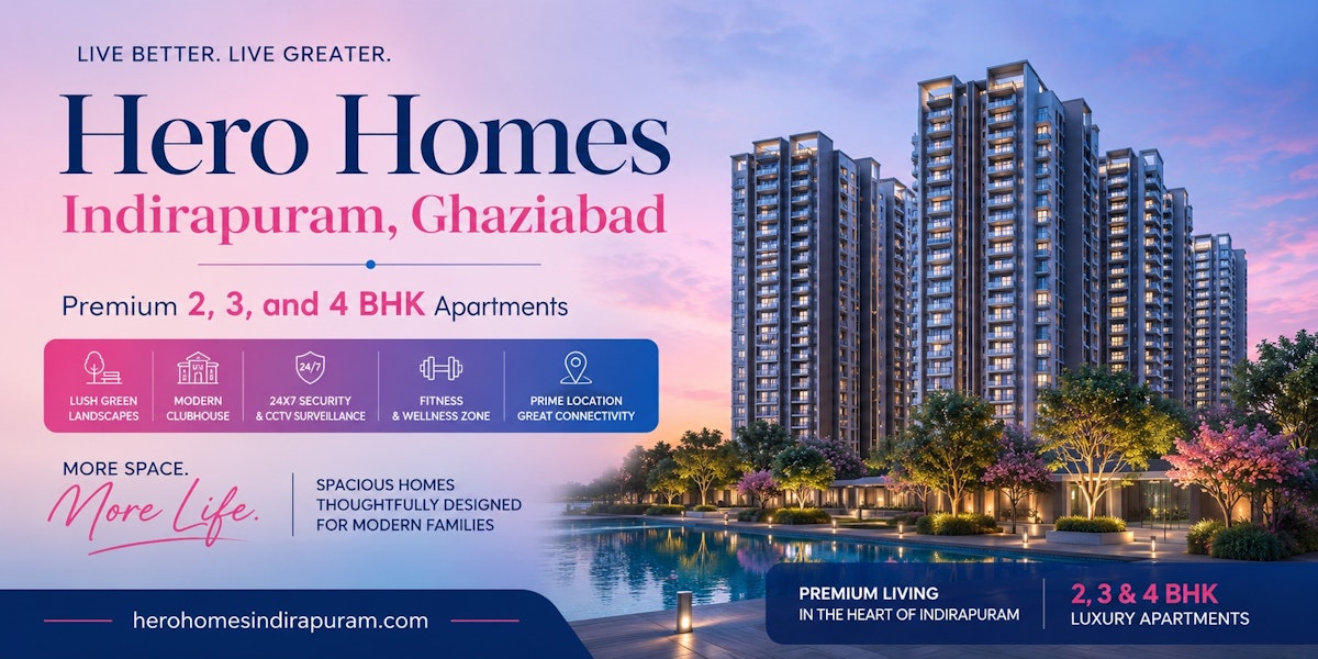 Hero Homes Indirapuram Ghaziabad | Experience Prestige Every Day