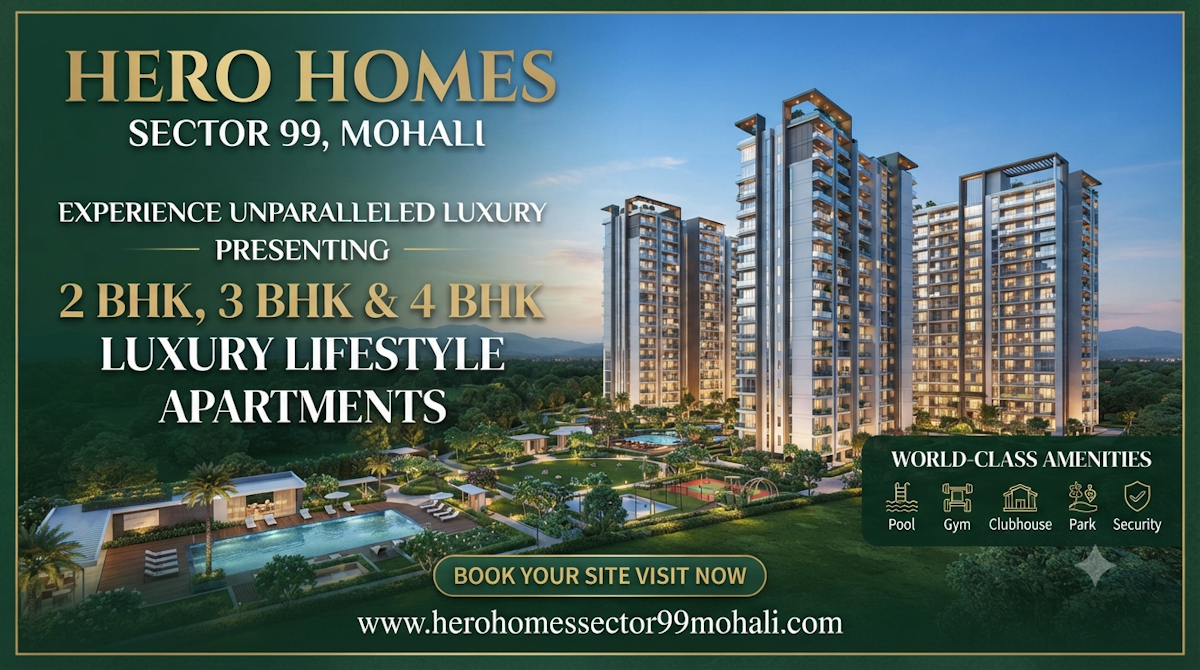 Hero Homes Sector 99 Mohali – Modern Homes for a Better Lifestyle