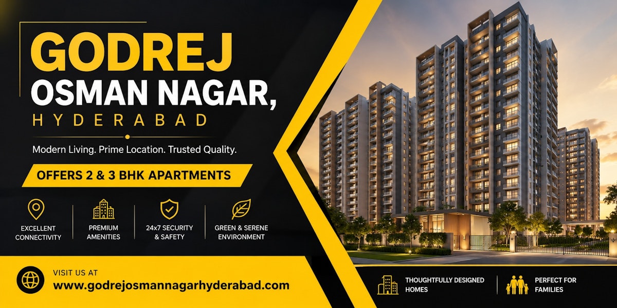 Experience Premium Living at Godrej Osman Nagar, Hyderabad