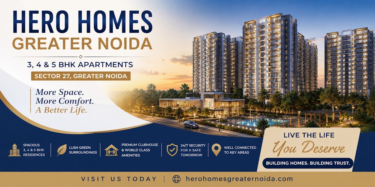 Hero Homes Greater Noida | Premium Living Starts Here
