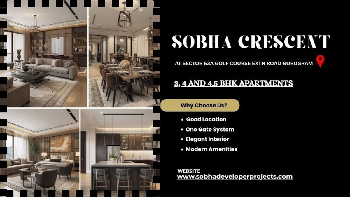 Sobha Crescent Sector 63A Gurugram - Experience Peaceful Urban Living