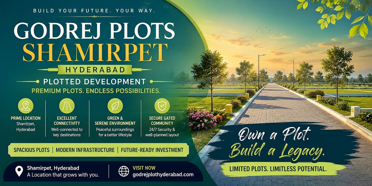 Godrej Plots Shamirpet In Hyderabad | Experience Elegant Urban Lifestyle