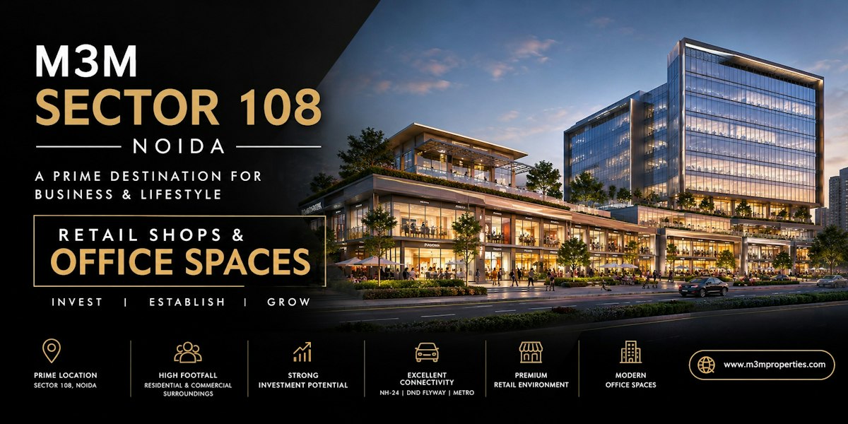 M3M Sector 108 Noida – Premium Commercial Spaces
