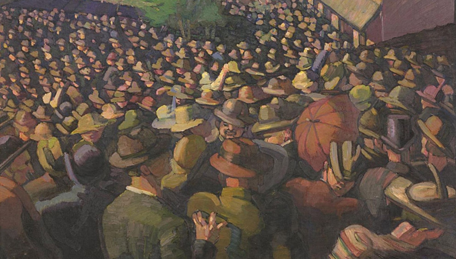 Grace Cossington Smith. — « Crowd » (Foule), 1922.