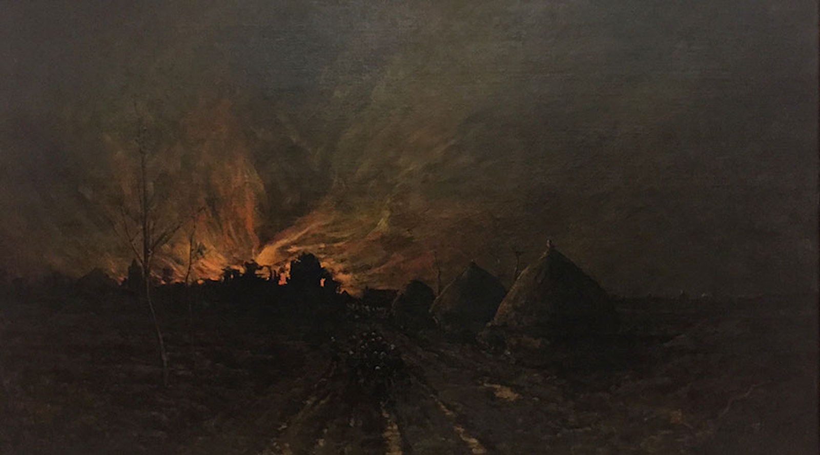 Émile Breton. — « La conflagration » (vers 1900) Musée Soumaya, Mexico, photo cc Benoît Prieur