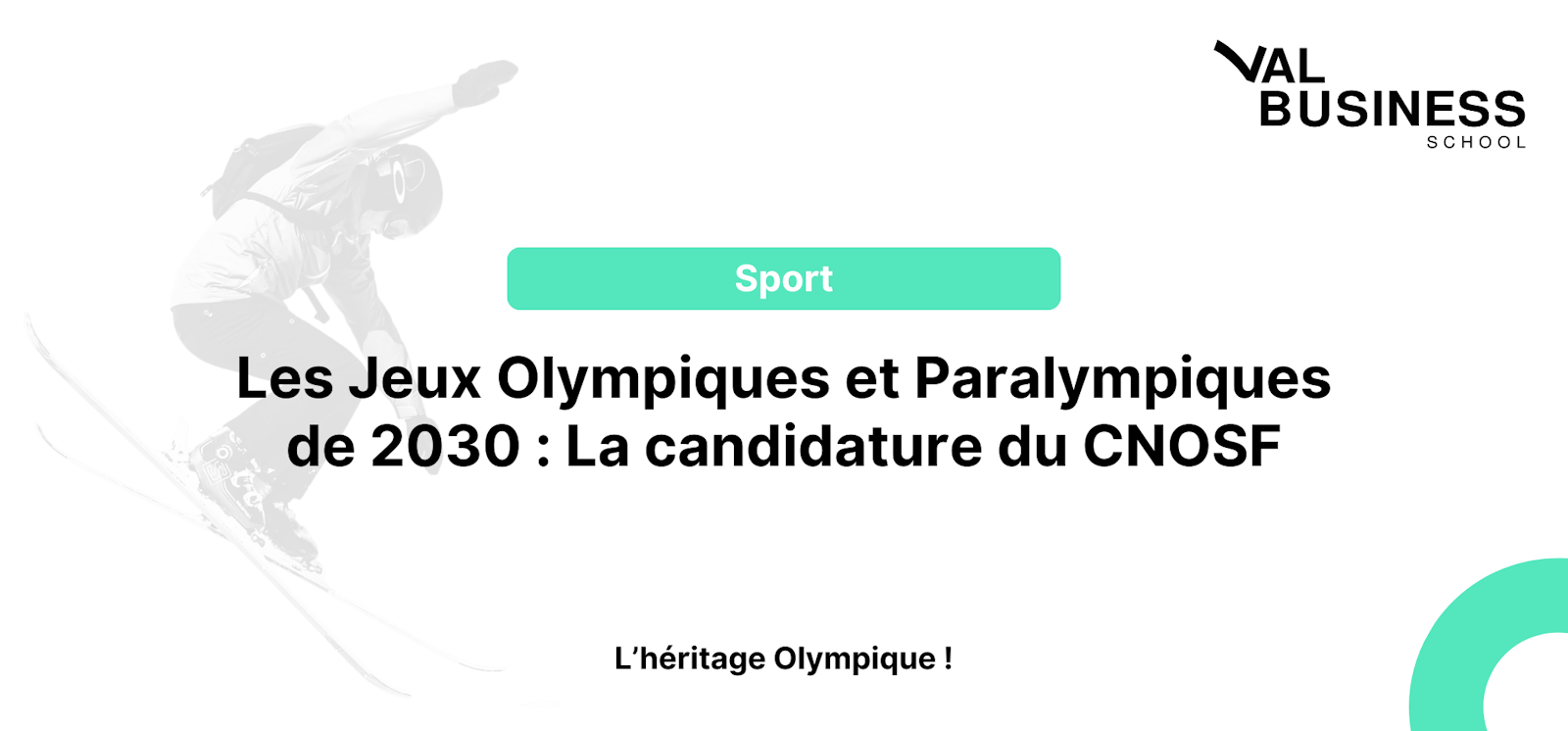 Les Jeux Olympiques et Paralympiques de 2030 aux Alpes Françaises : La candidature du CNOSF