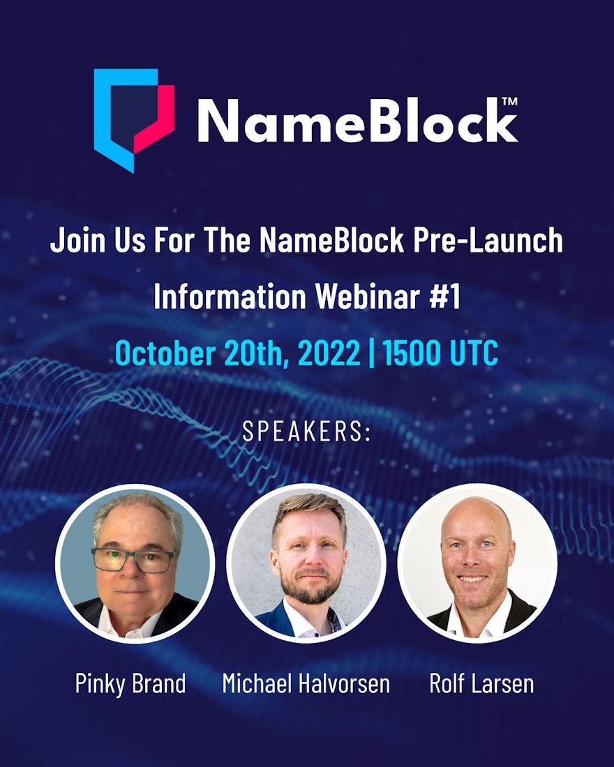 Join us for the NameBlock Pre-Launch Webinar