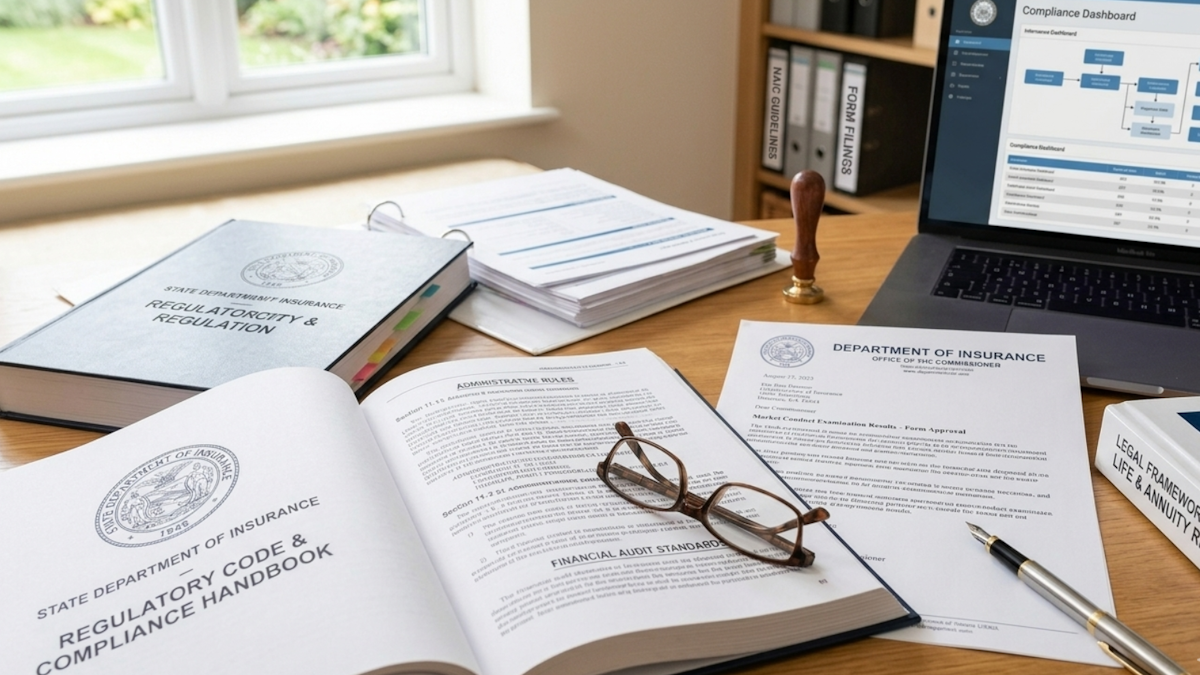 State insurance regulation documents and compliance materials representing oversight of the life settlement industry