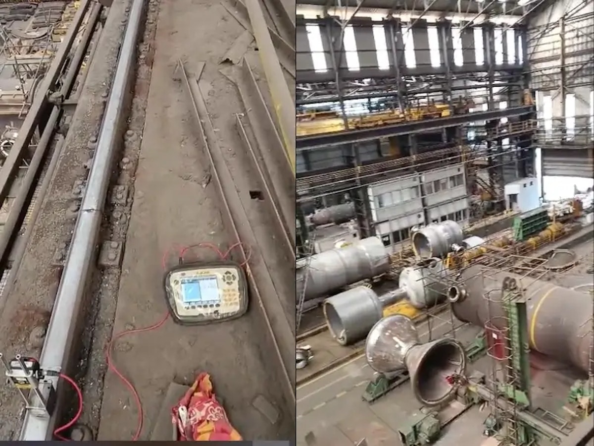 100 Ton DSL and NON-DSL Track Straightness Checking Using Advanced Alignment Tools