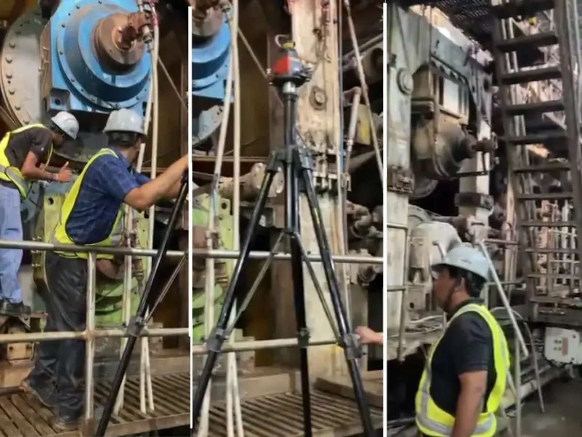 Professional Laser Alignment Services for 60 Mtr Paper Making Machine