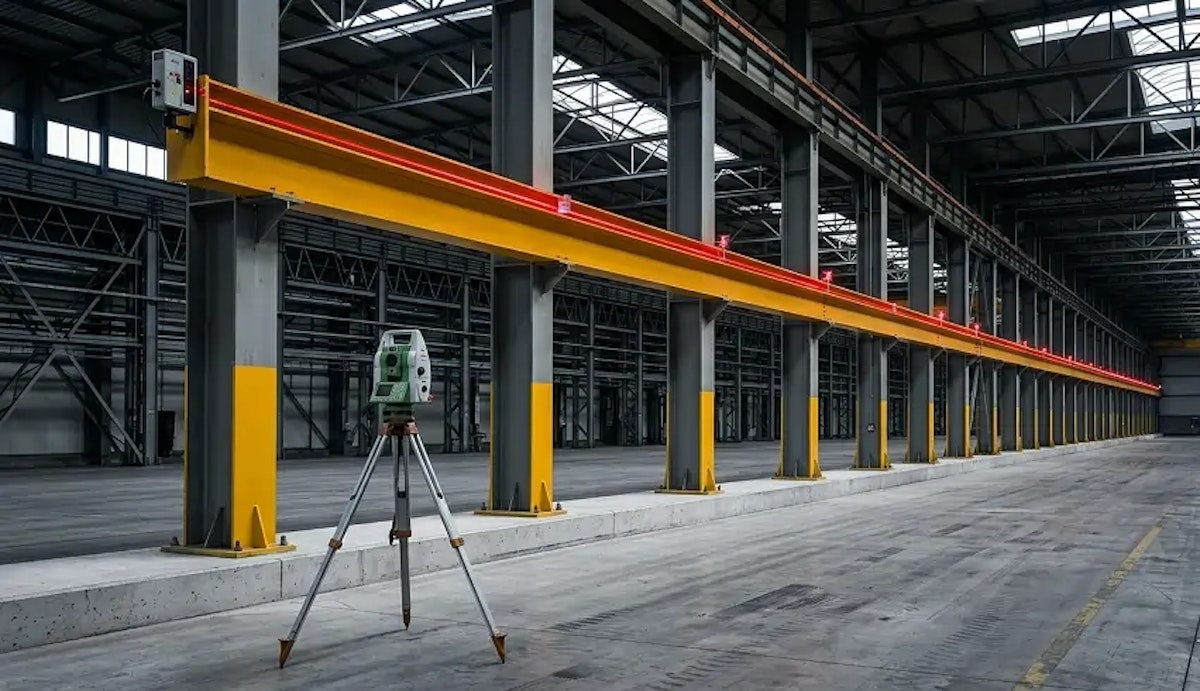 EOT Crane Gantry Alignment (200 Mtr) Using Laser Technology in Lucknow
