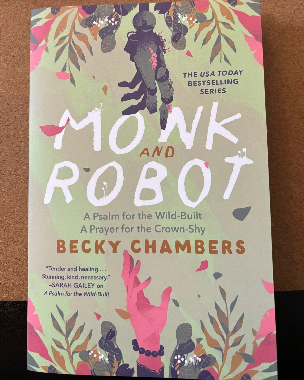The cover of the book 'Monk and Robot' by Becky Chambers