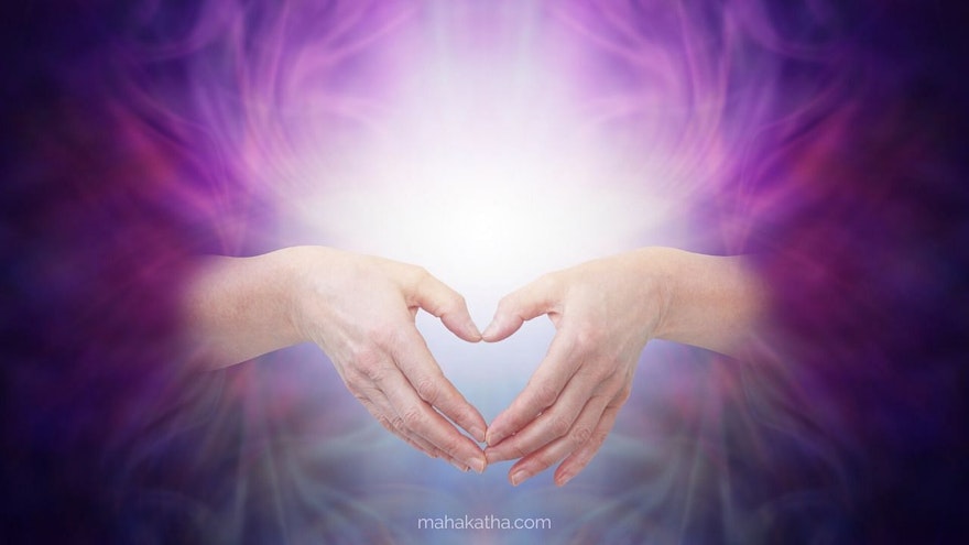 how-to-detect-negative-energy-in-a-person-hands-love-sign-purple-light