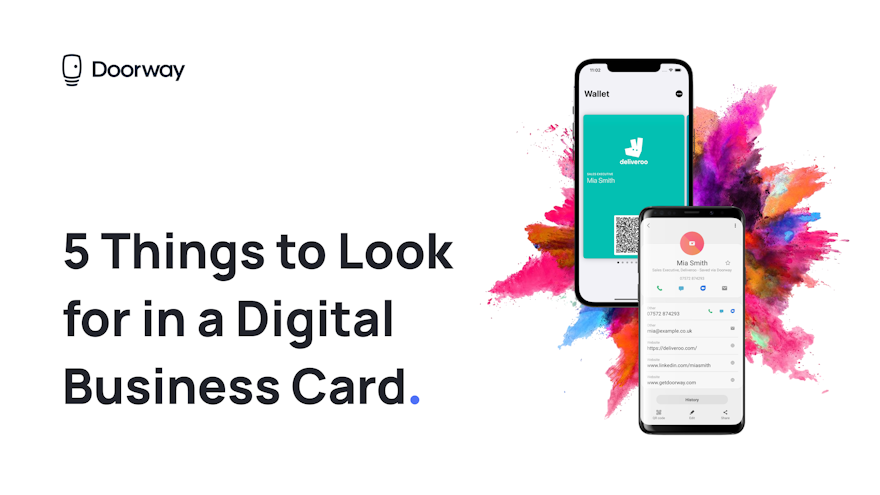 5 Things to Look for in a Digital Business Card