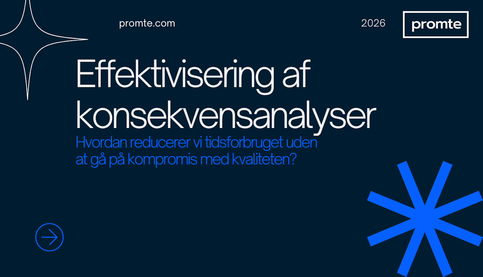 Tid og kvalitet i fokus: Automatiser jeres konsekvensanalyser med Promte