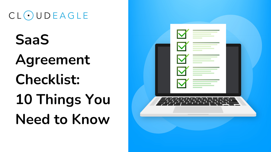SaaS Agreement Checklist 10 Things You Need to Know