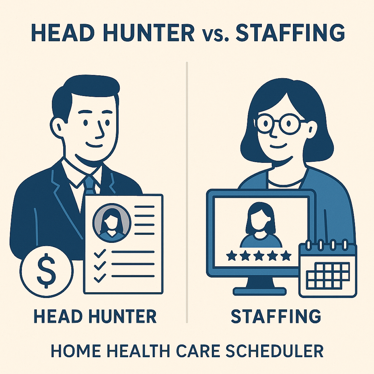 Head Hunter vs. Staffing: What’s the Right Model for Your Next Home Health Care Scheduler?