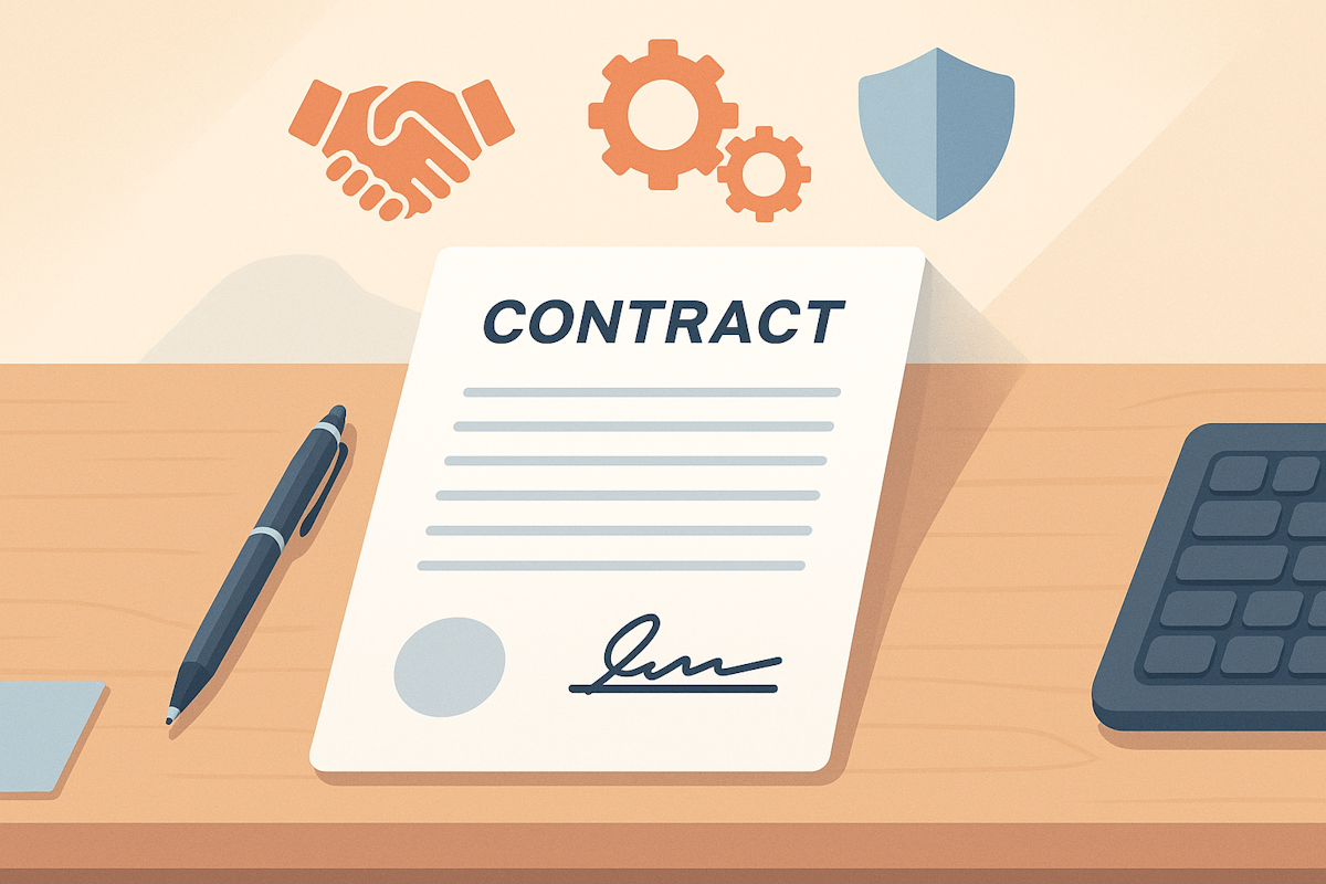offshore development, contracts, IP ownership, payment terms, data security