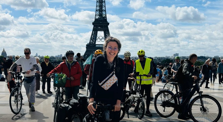 Departure of the COP29bikeride from Paris on June 15th to Baku 