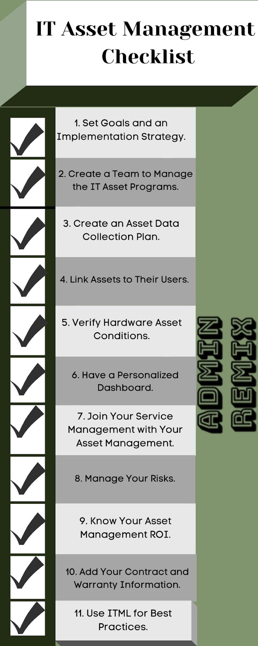 it asset management fundamentals checklist