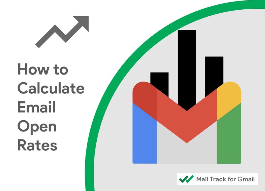 A image with a gmail icon and the text How to Calculate Email Open Rates For Free