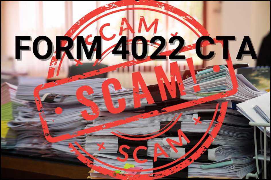 Form 4022 Corporate Transparency Act Scam