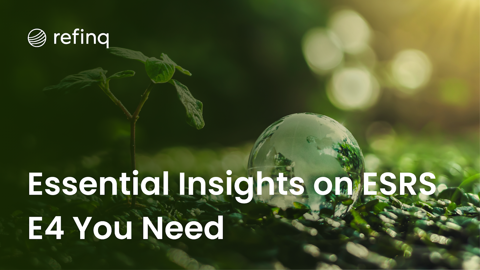 Essential Insights on ESRS E4 You Need