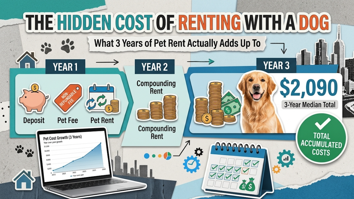The Hidden Cost of Renting With a Dog: What Three Years of Pet Rent Actually Adds Up To