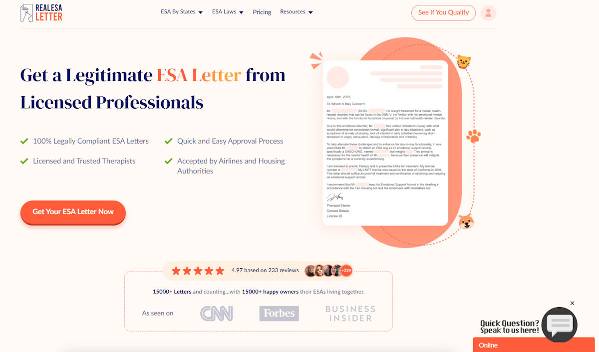 How to Get an ESA Letter in All 50 U.S. States: A Complete Guide