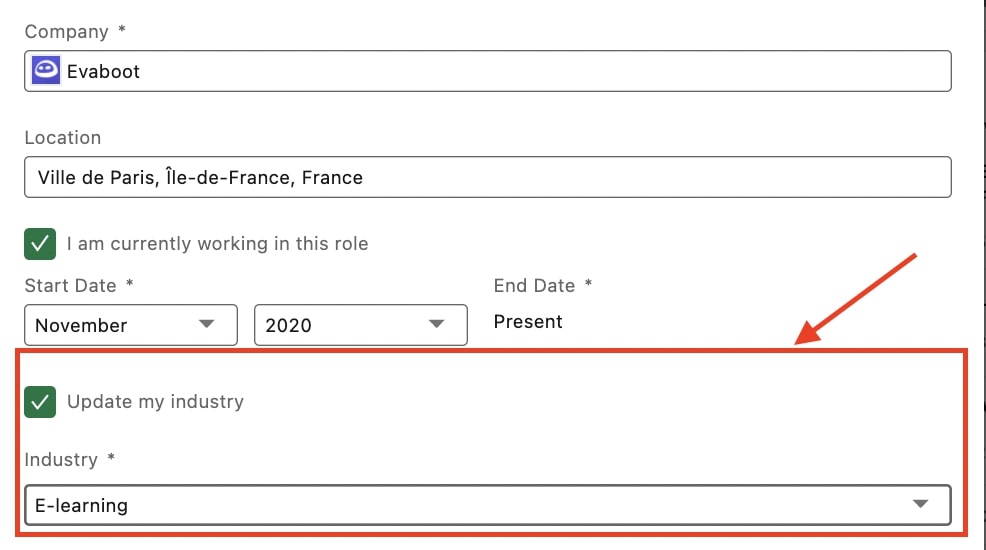 industry profile sales navigator