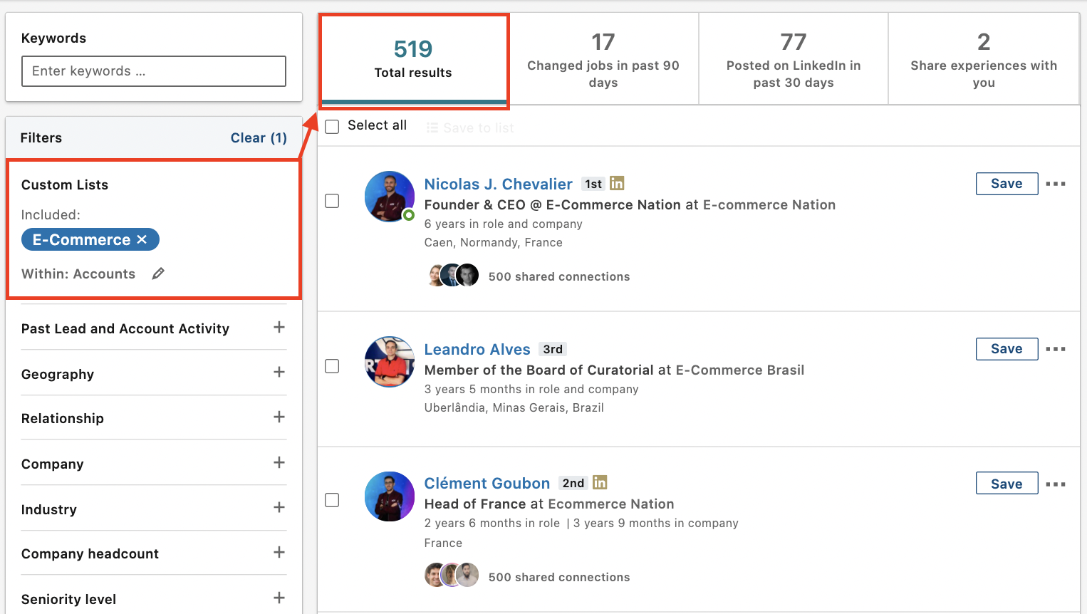 how custom list filter works
