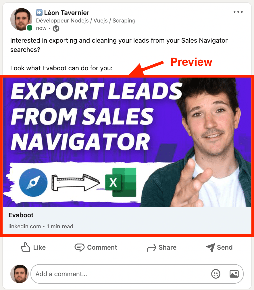 sales navigator smart links num post linkedin 