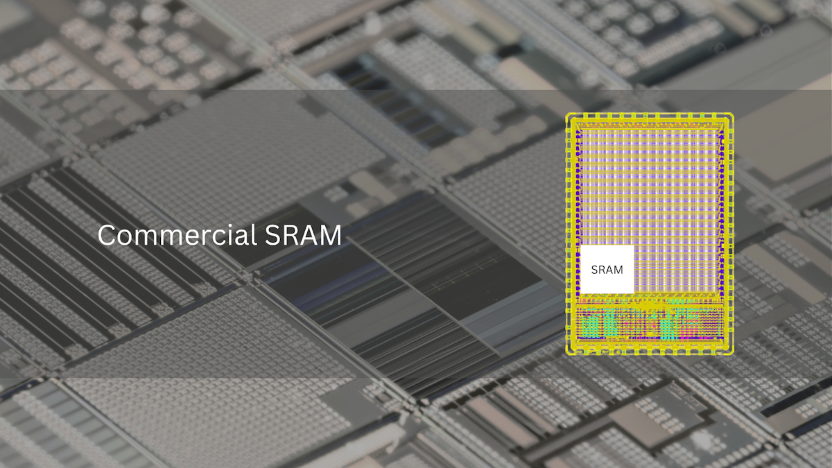 How to integrate commercial SRAM in my design