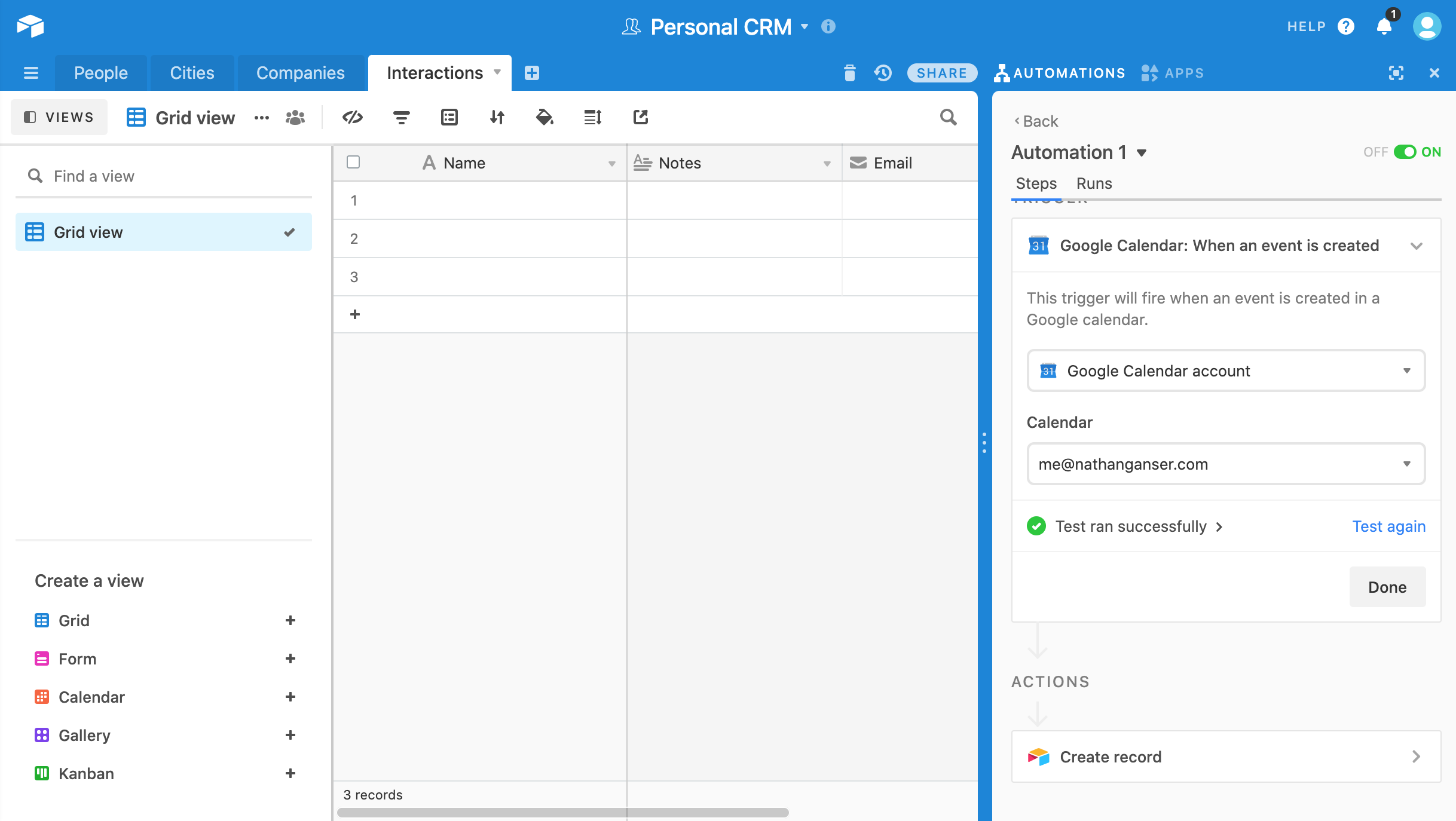 crm with airtable