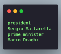 Output of the PhraseMatcher we just created for labeling names and political positions of power 