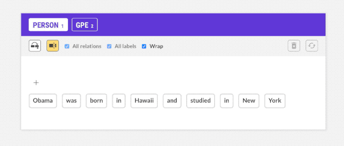 annotating named entities and their relationships with Prodigy