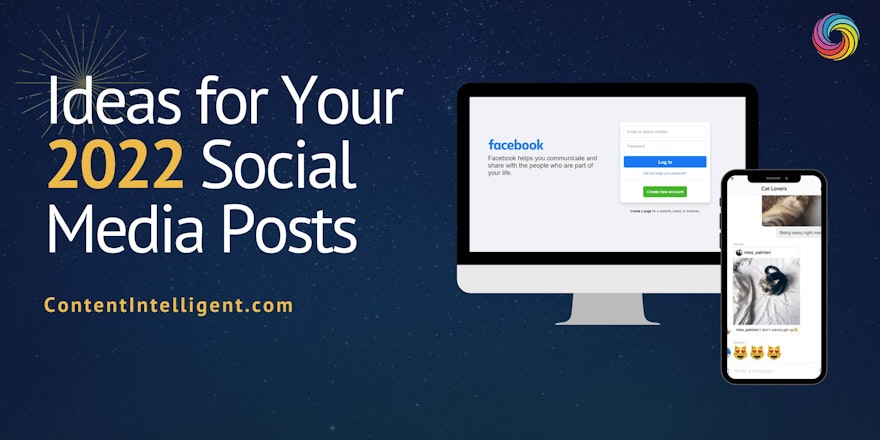 ideas for your 2022 social media posts banner contentIntelligent