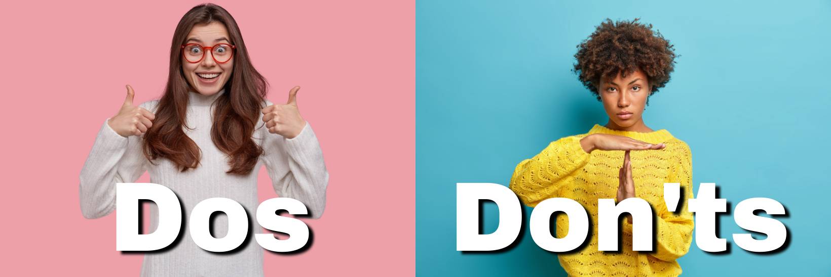 dos and don'ts banner