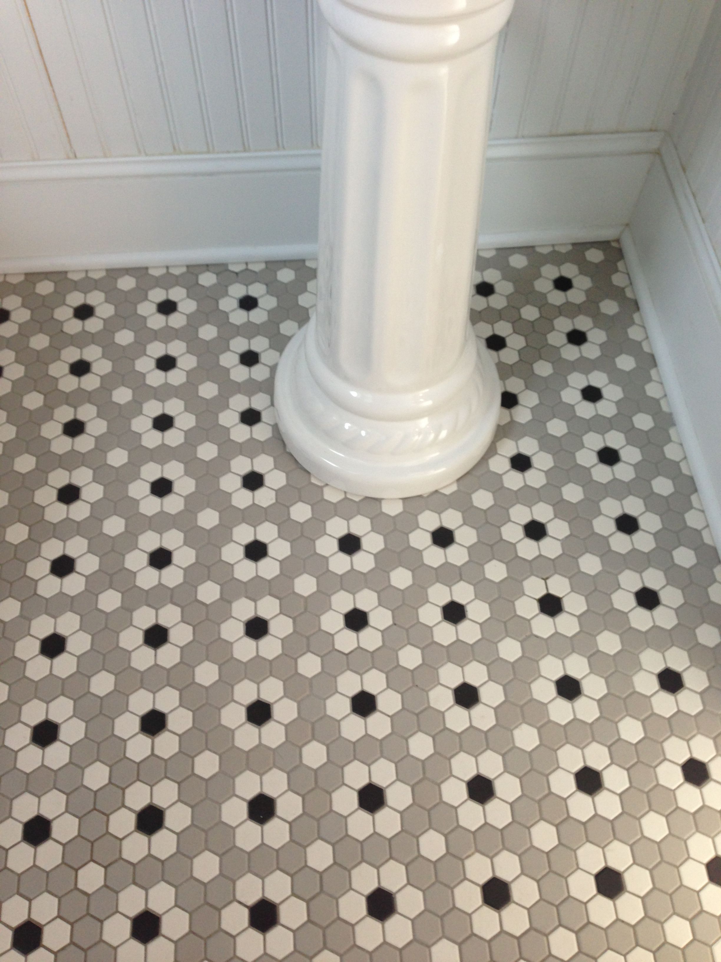 Ceramic Mosaic Hex Tile Photo of ceramic mosaic hex tile we installed in our….jpg